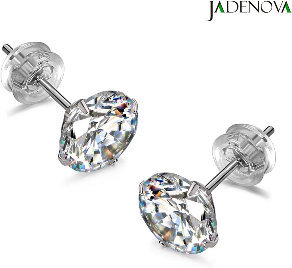 Brand Avenue 925 Silver Stud Earrings with Cubic Zirconia main image 1