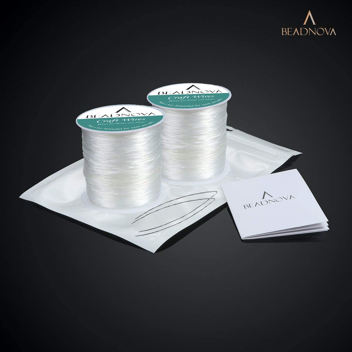 Translucent .6mm Elastic String / Elastic Cord / Clear Beading Thread / Stretch  Cord / Bracelet String  Crystal Thread 