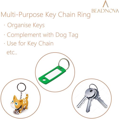 Beadnova Key Chain Ring Metal Split Ring-20mm