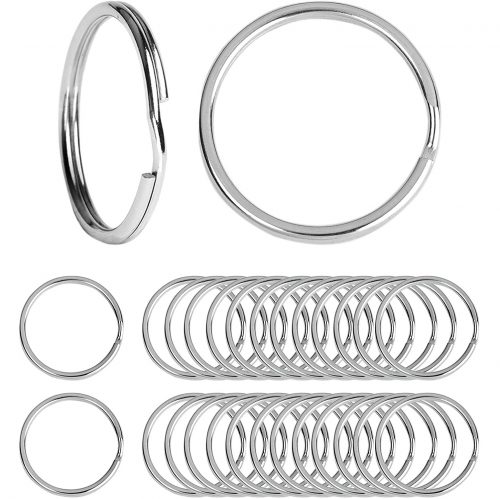 Beadnova Key Chain Ring Metal Split Ring-25mm