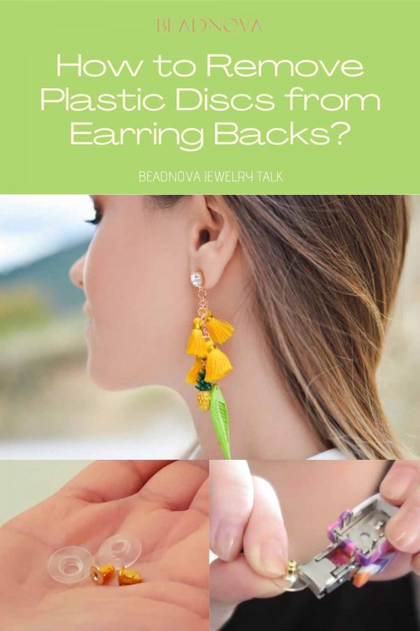 remove plastic from earring back