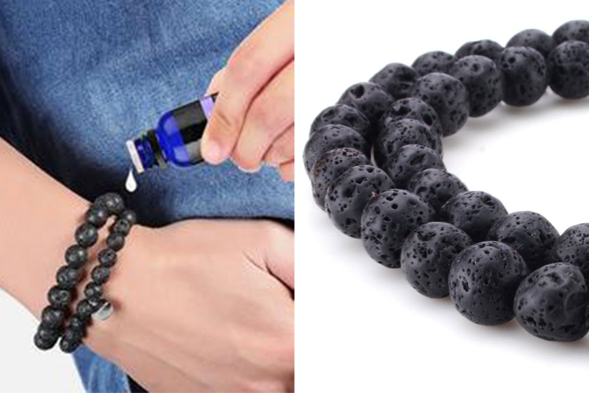 Lava beads on sale and essential oils