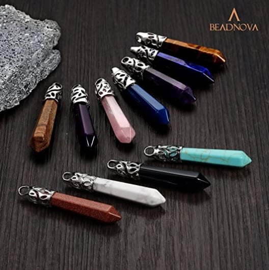CHAKRA & Raw SELENITE Crystal Pendant - Raw Crystal Necklace, Handmade –  Throwin Stones