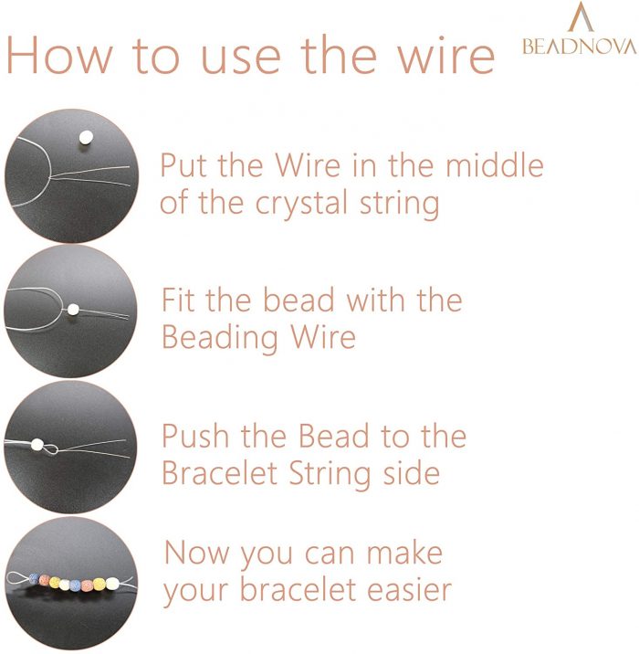 beadnova 0.8mm bracelet string clear-3