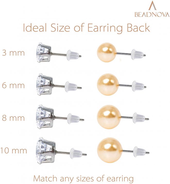 silicone earring backs bulk-1000pcs
