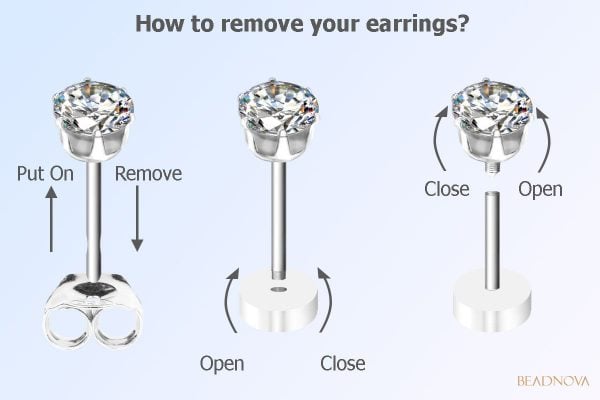 how to remove earrings