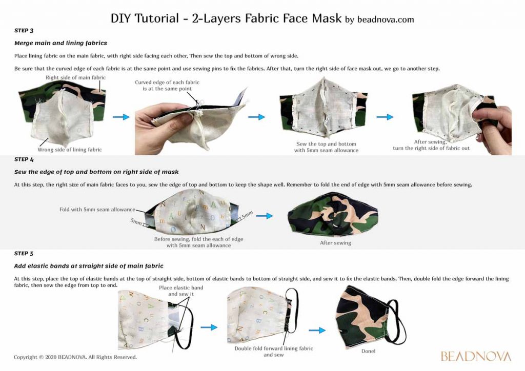DIY Tutorial – Olson Fabric Face Mask with Filter Pocket (with Mask ...
