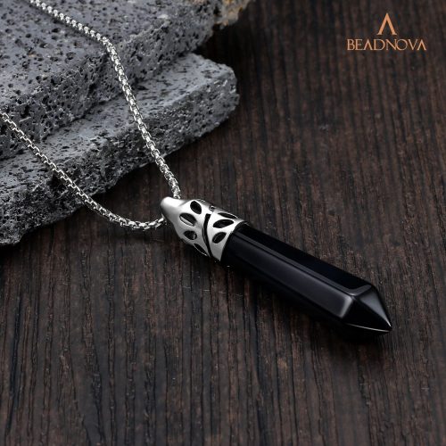 mens healing crystal necklace