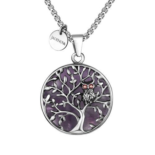 Owl Family Tree Necklace