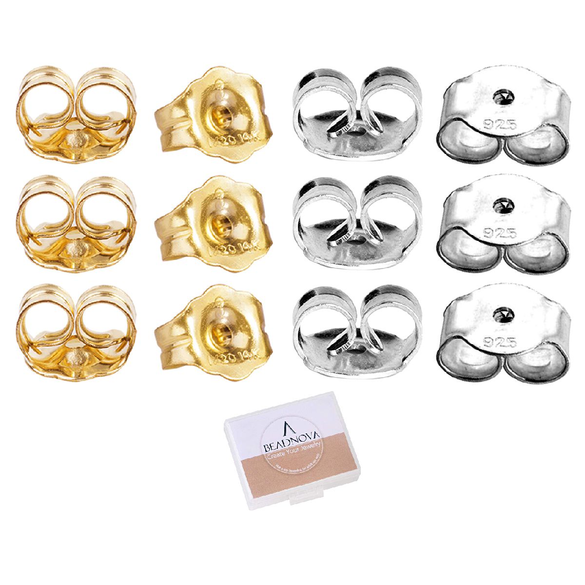 Gold butterfly earring backs sale