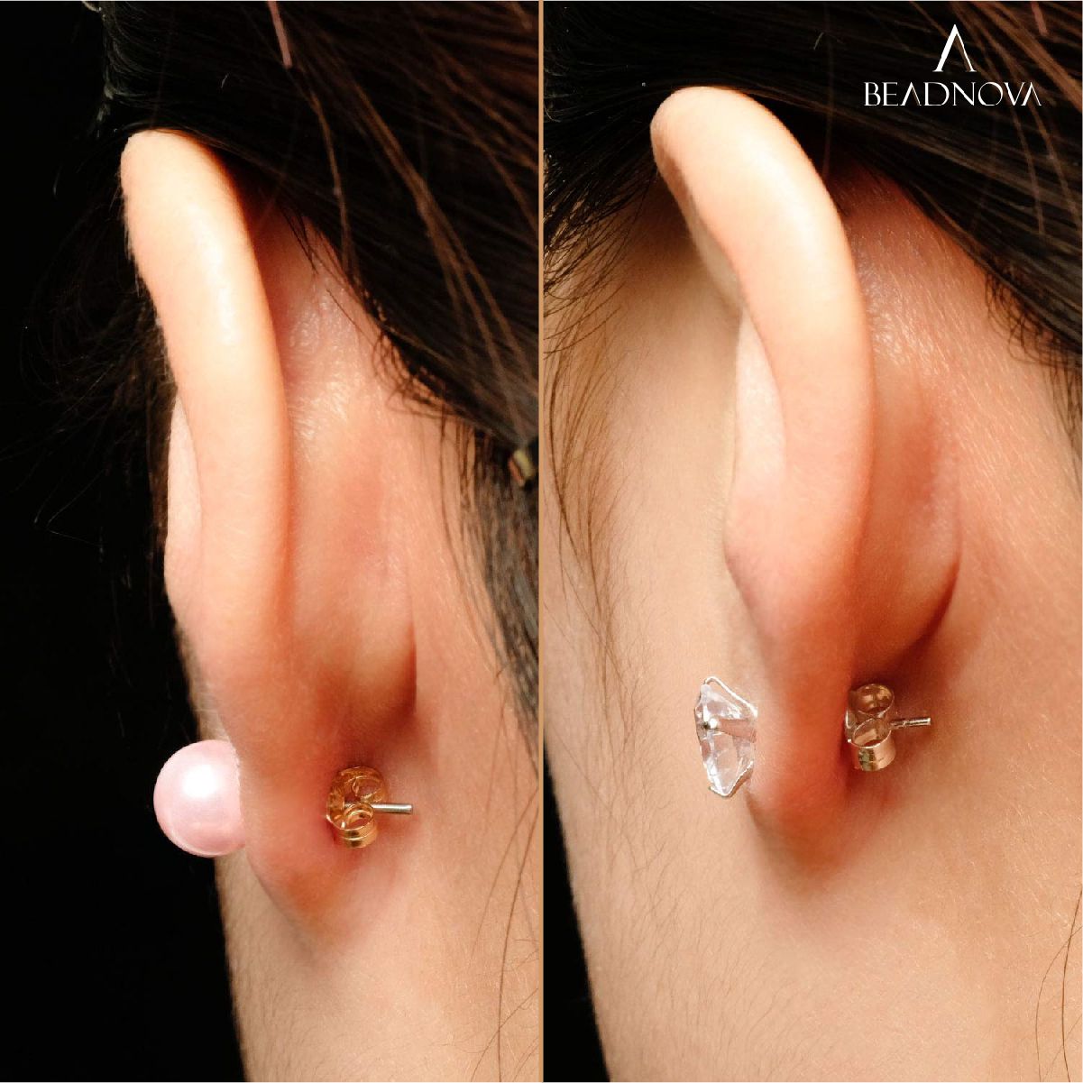 BEADNOVA Jumbo Earring Backs 925 Sterling Silver Large Earring Backs  Butterfly Locking Earring Backs for Studs Replacement (20Gauge, 4pcs)