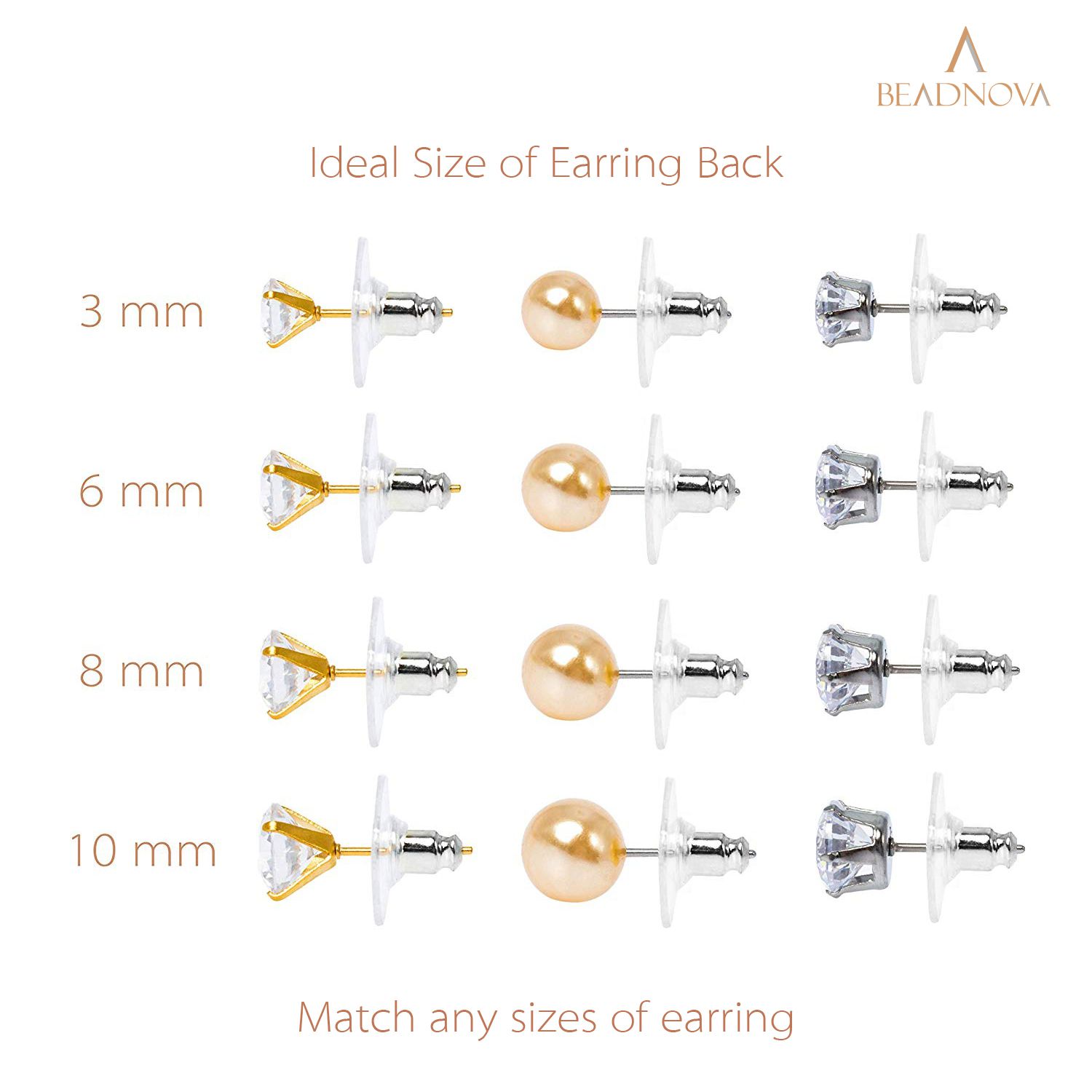 Amazon.com: Earring Backs Silver Earring Backs Circle Earring Backs for  Diamond Stud Safety Locking Earring Backs for Studs Lock Backs for Diamond  Earrings Secure Hypoallergenic Sterling Silver Earring Backs