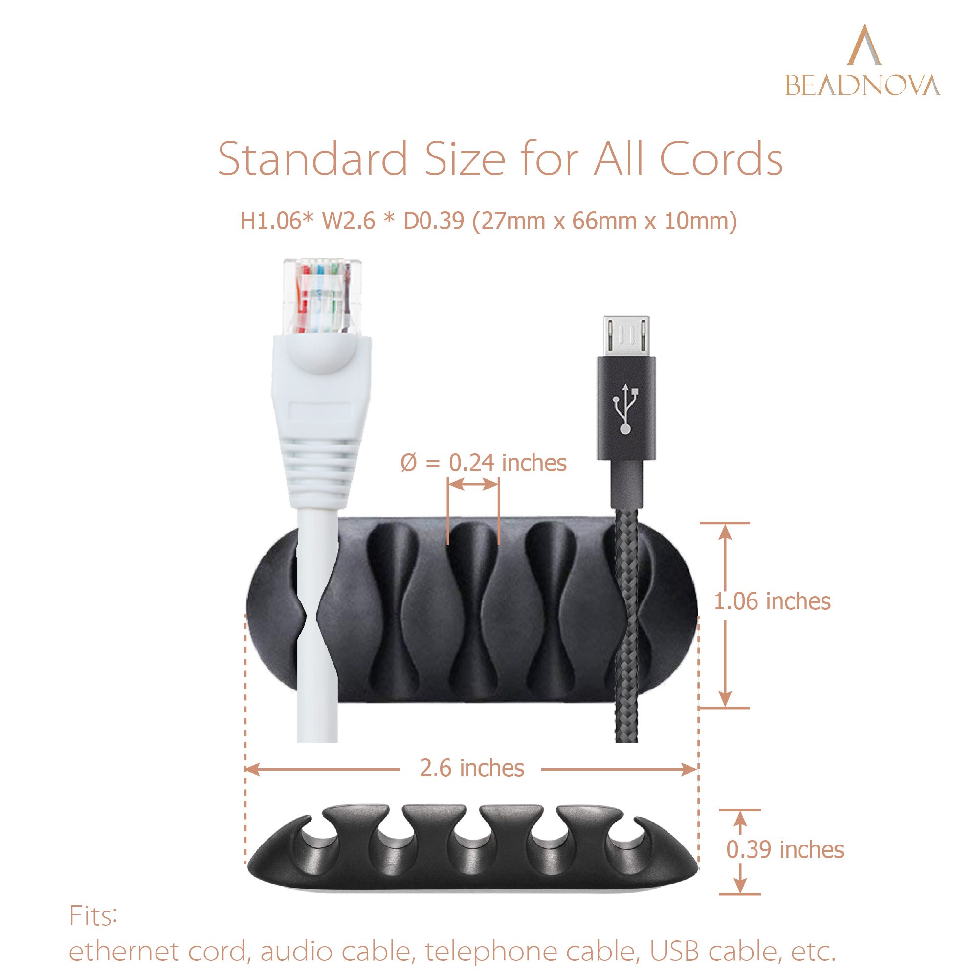 audio cable clips