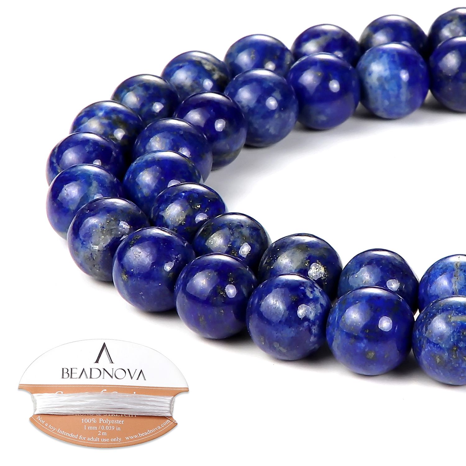 10mm lapiz lazuli beads