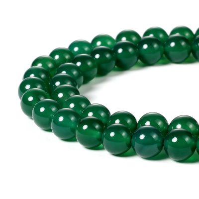 green agate beads