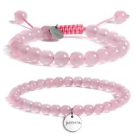 rose quartz crystal bracelet