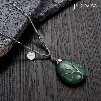  wire wrap aventurine necklace