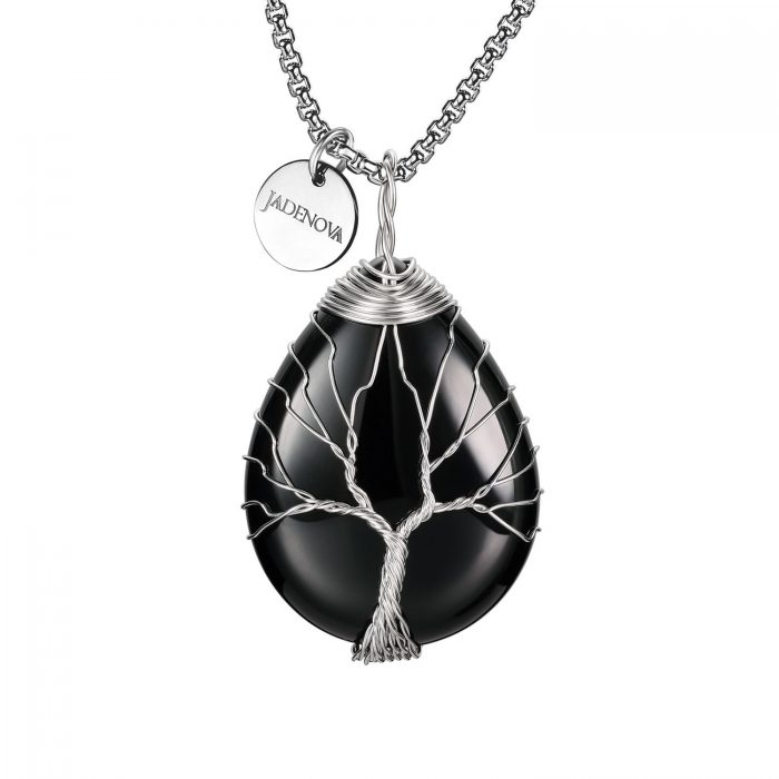 black agate necklace