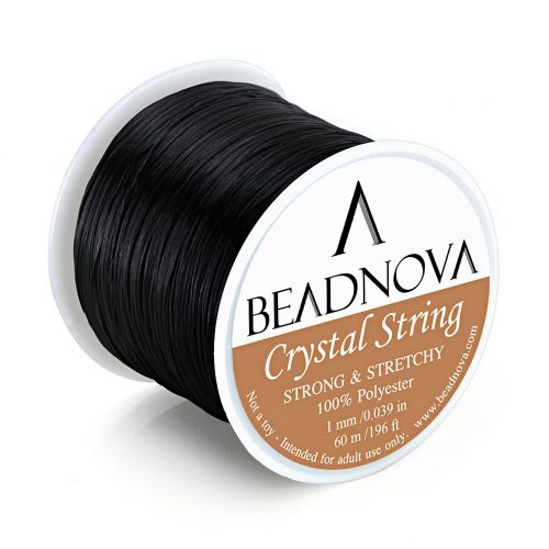 BEADNOVA 0.8mm Bracelet String Clear Craft Wire Stretch String Cord for Jewelry Making Beading Thread Elastic String Cord (100m)