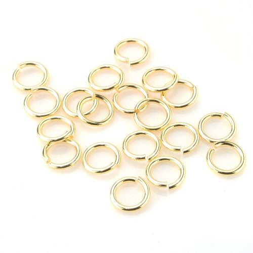 BEADNOVA 7mm Open Jump Rings for Jewelry Making Silver Jewelry Jump Rings  for Keychains and Earrings (900Pcs)