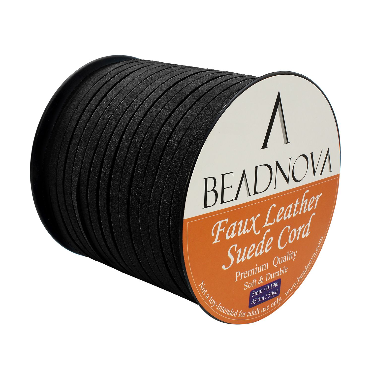 Round Braided Suede Cord 5mm