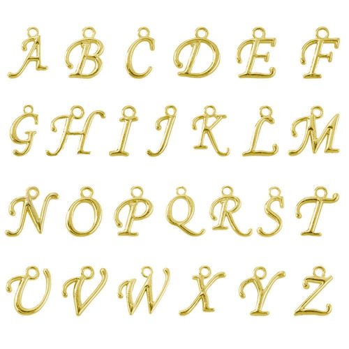 Alphabet Charms for Jewelry Making