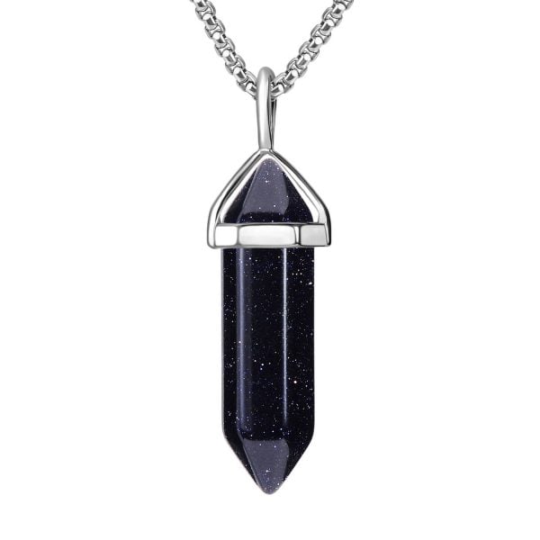 Synthetic Blue Sandstone necklace