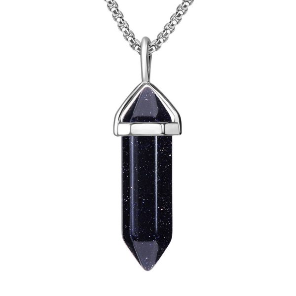 Synthetic Blue Sandstone necklace