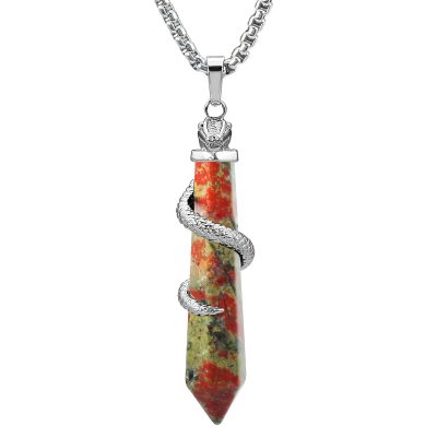 Unakite Crystal Necklace