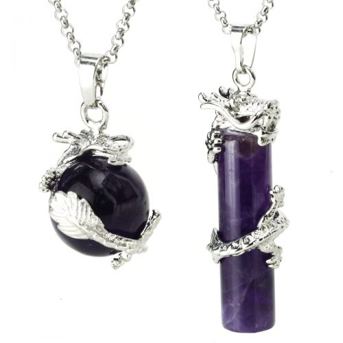 amethyst necklaces