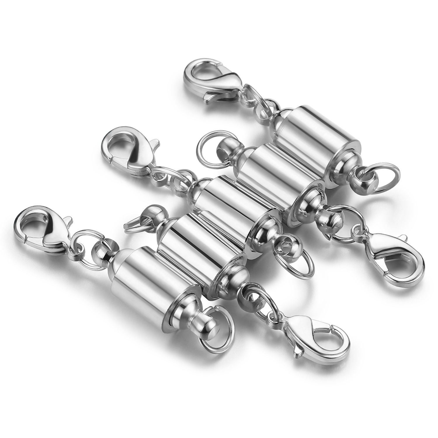 5pcs Stainless Steel Lobster Clasp With Single Jump Ring Mixed Color Diy  Jewelry Making Supplies, For Bracelet & Necklace
