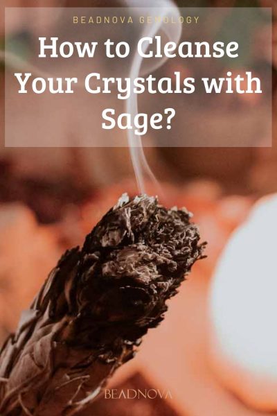 how to cleanse crystals with sage?