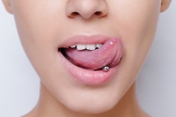 tongue piercing