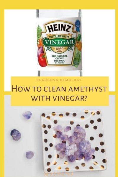 clean amethyst with vinegar