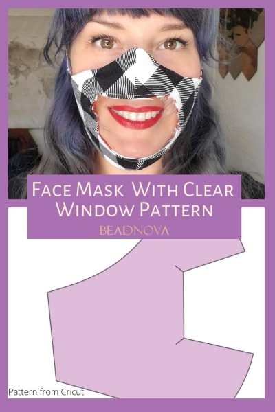 clear window face mask pattern