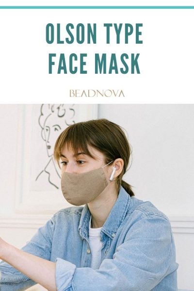 Printable 3D Face Mask Patterns (Olson &amp; Pleated) &amp; Sewing Guide PDF ...