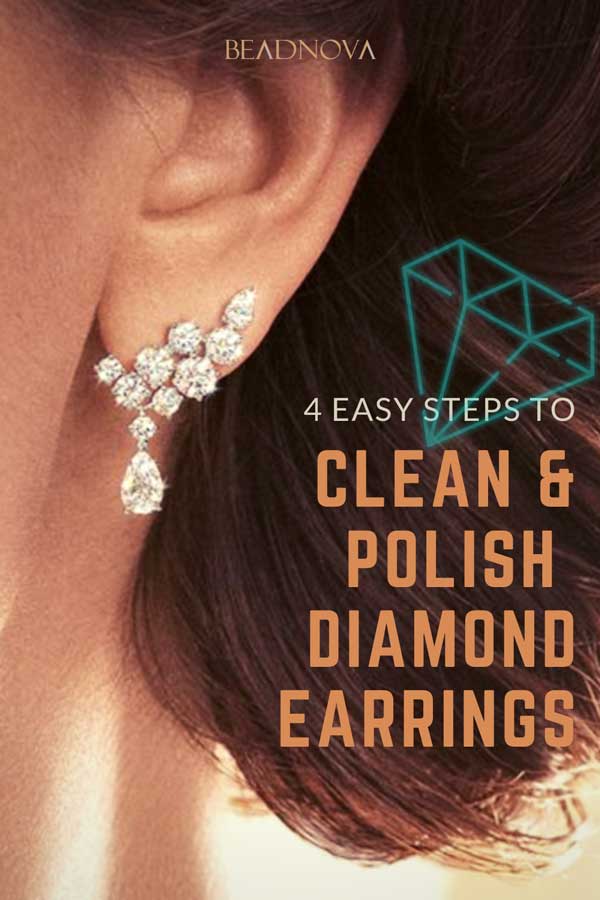 how to clean diamond earrings