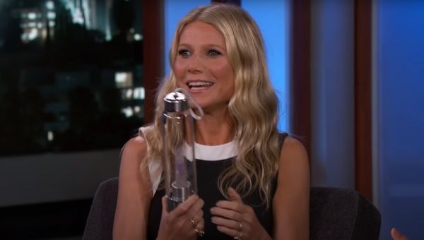 Gwyneth Paltrow and her amethyst crystal elixir bottles product