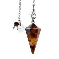 tiger's eye crystal pendulum