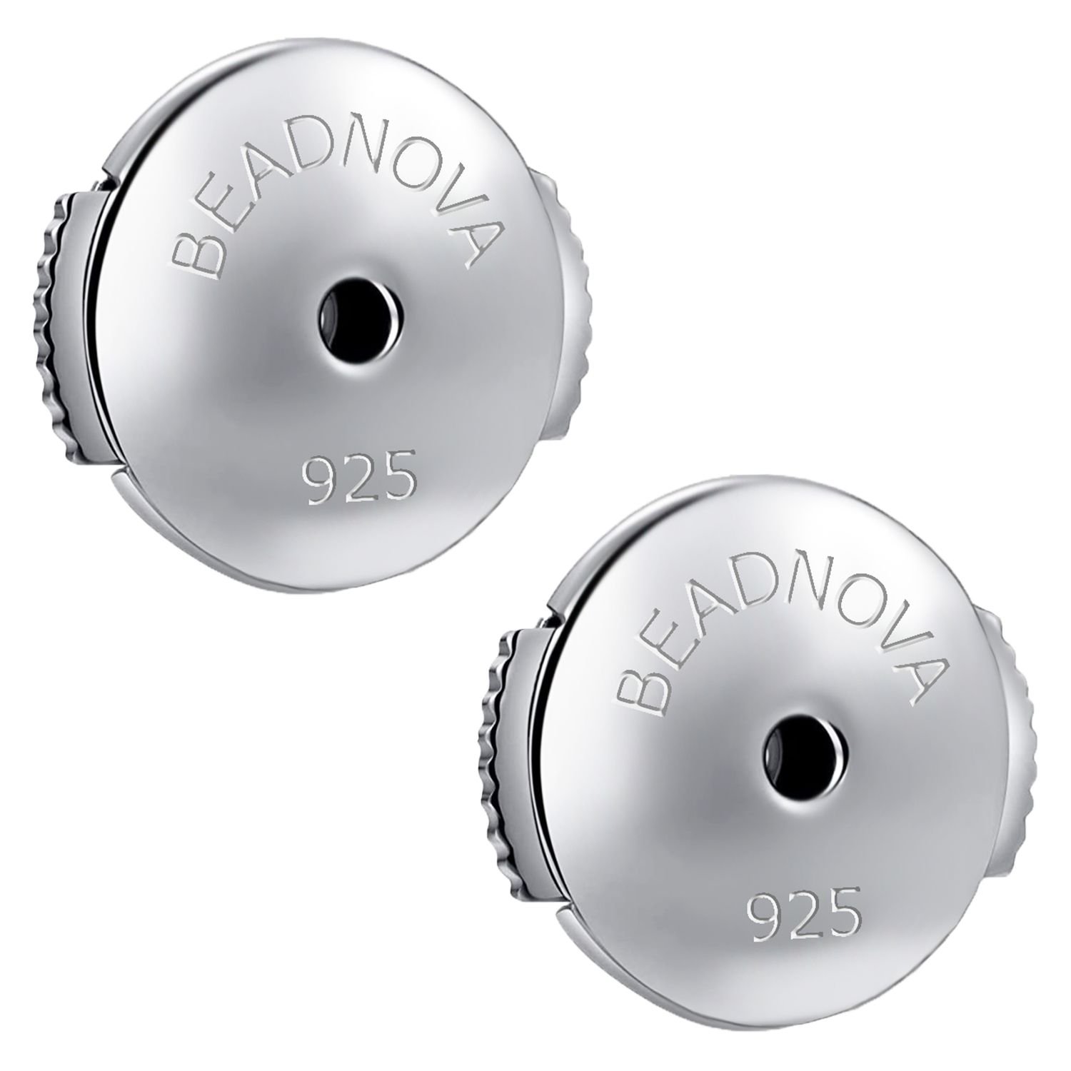 BEADNOVA Locking Earring Backs 925 Sterling Silver Secure