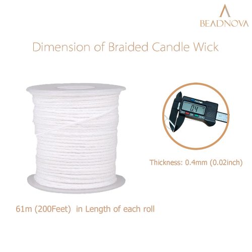  BEADNOVA Candle Wick Stickers 70pcs Candle Stickers