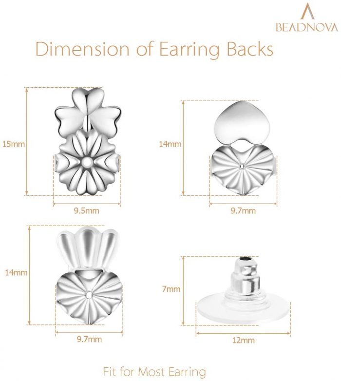 BEADNOVA Magic Earring Lifter Earring Back for Droopy Earring-