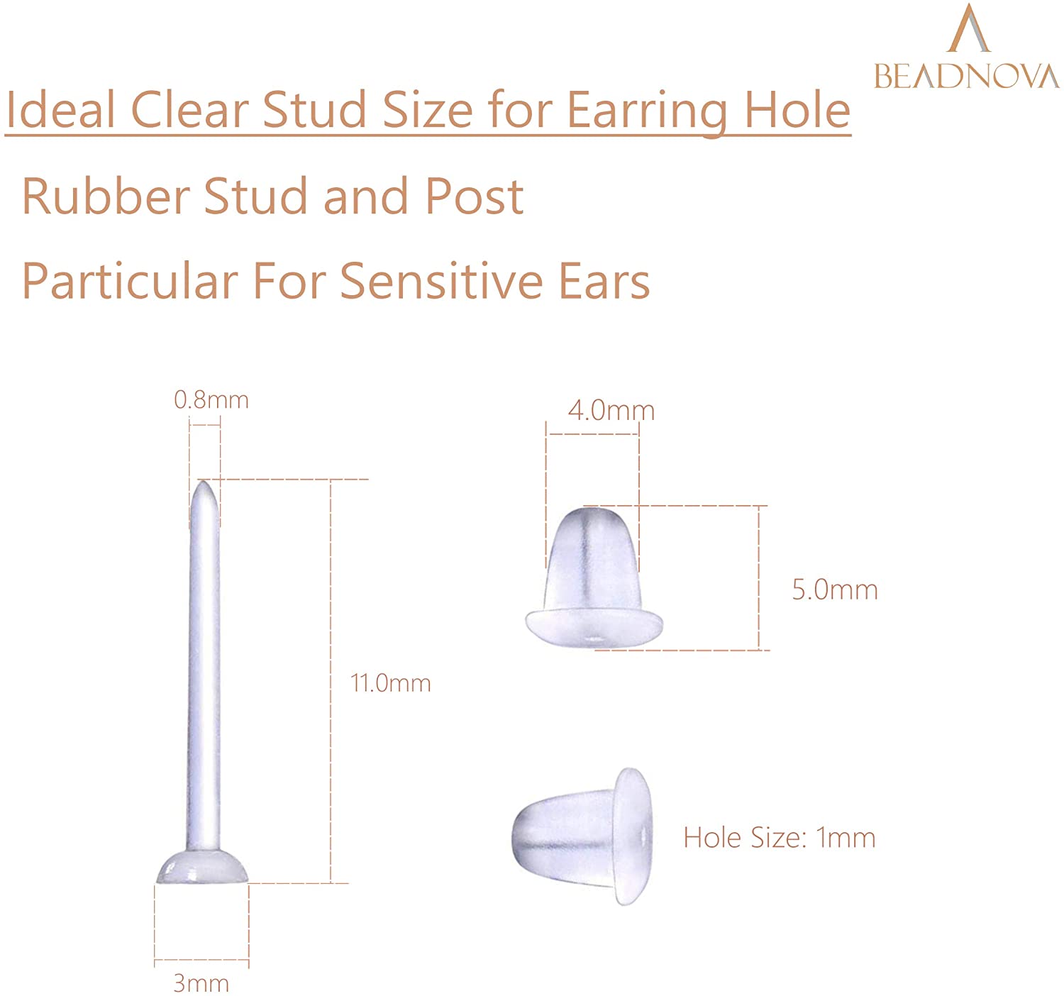 Clear plastic discount earrings for sports