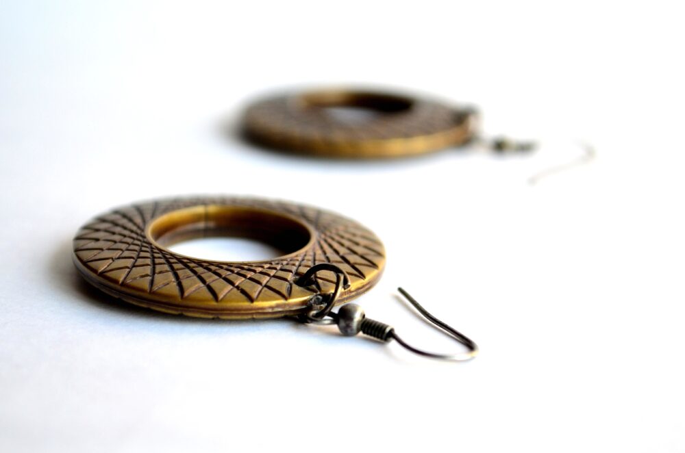 brass earrings jewelry