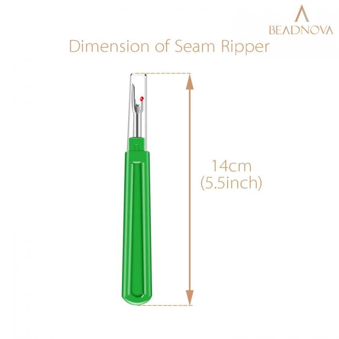 BEADNOVA Seam Ripper 4pcs Stitch Remover Big Stitch Ripper Thread Ripper Tag Remover for Clothes Crafting Sewing (4 Colors)