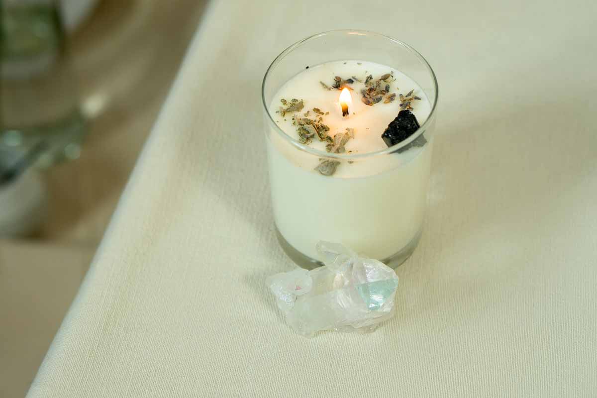 How to Make Healing Crystal Candle