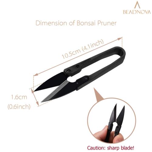 BEADNOVA Bonsai Pruning Shears Small Trimming Scissors Pruners for Gardening Leaves Plant Bonsai (12 Pcs)