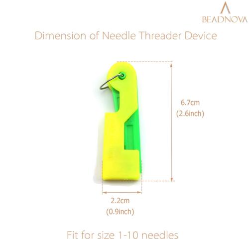 BEADNOVA Automatic Needle Threader 5 Pcs Sewing Needle Threaders Automatic Needle Threading Device for Sewing Embroidery Cross Stitch Craft Stitching Knitting Quilting