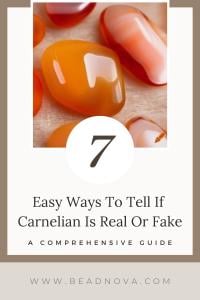 how to tell if carnelian is real