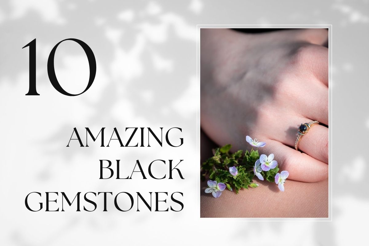 black gemstones